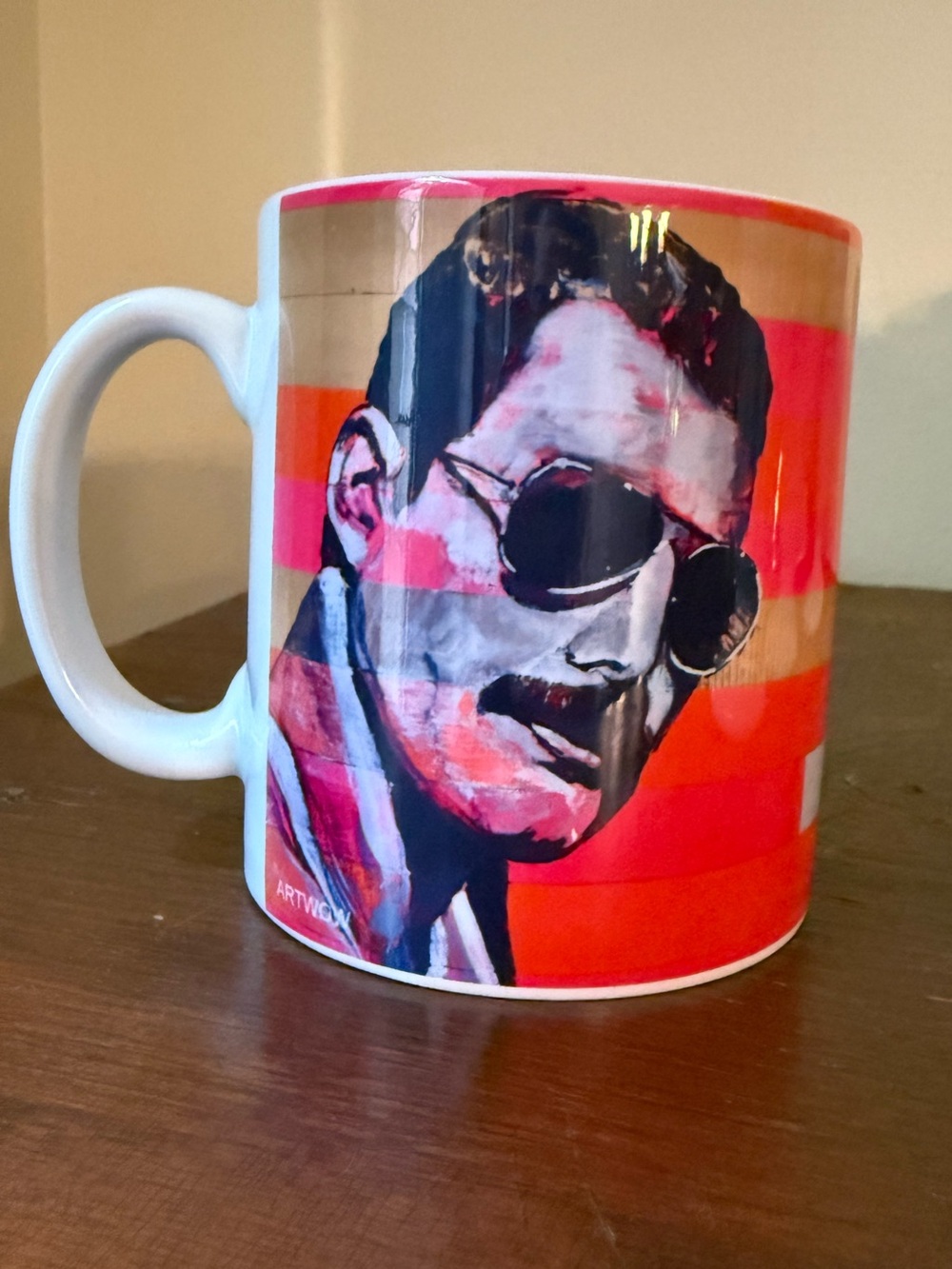 Retro Portrait Freddie Mercury Ceramic Coffee Mug
